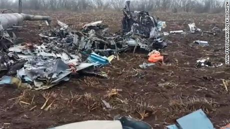 El lugar del accidente del helicóptero donde Chyzh y Pepeliashko fueron hechos prisioneros.