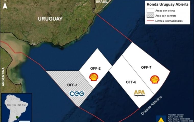 Descubrimiento de petróleo en condiciones geológicas similares en Namibia ha despertado interés en el potencial de la plataforma marítima de Uruguay