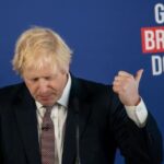 Boris Johnson habla en una conferencia de prensa sobre el Brexit en Londres en noviembre de 2019.