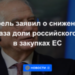 Borrell anunció la reducción a la mitad de la participación del gas ruso en las compras de la UE