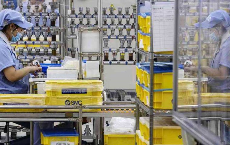 El crecimiento de 29,9% ia se explica casi en su totalidad por el aumento de las manufacturas