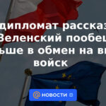 El exdiplomático dijo que Zelensky prometió Polonia a cambio de la introducción de tropas