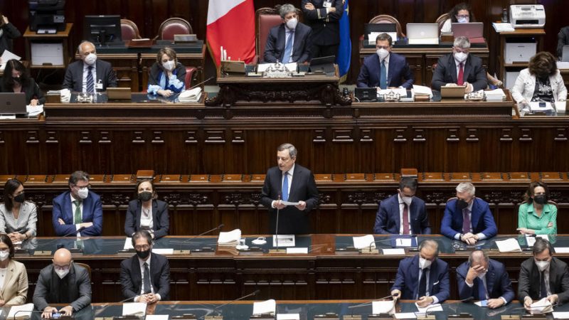 Momento crítico para Italia cuando Draghi se enfrenta al parlamento