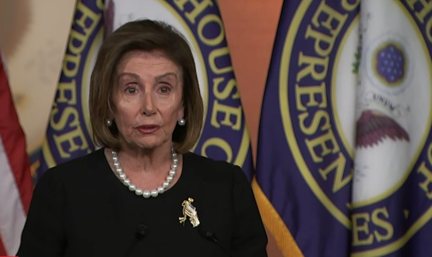 Nancy Pelosi speaks about abortion rights at weekly press conference