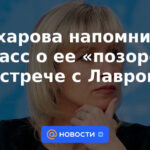 Zakharova le recordó a Truss su "vergüenza" en una reunión con Lavrov