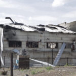 Un cuartel destruido en una prisión en Olenivka se ve el 29 de julio.