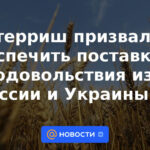 Guterres insta a garantizar el suministro de alimentos desde Rusia y Ucrania