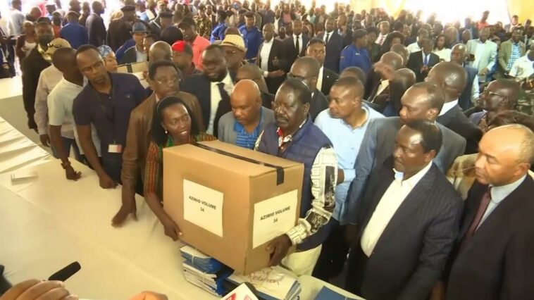 Odinga de Kenia impugna formalmente los resultados de las elecciones presidenciales en la Corte Suprema