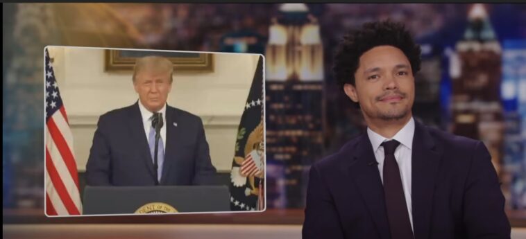 Trevor Noah busts Trump for using a Truth Social ghost writer