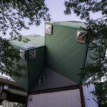 Dos de los cubos en la Casa Cubo de Toronto