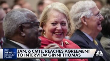 NBC informa que el comité del 6 de enero de la Cámara entrevistará a Ginni Thomas, esposa del juez SCOTUS Clarence Thomas