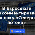 La Unión Europea se pronuncia sobre la parada del Nord Stream