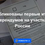 Se publican los primeros resultados de los referéndums en los colegios electorales de Rusia