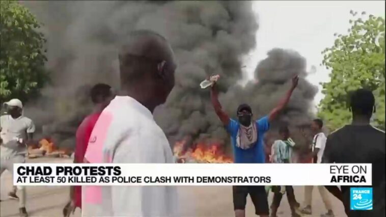 Al menos 50 muertos en protestas en Chad cuando la policía choca con los manifestantes