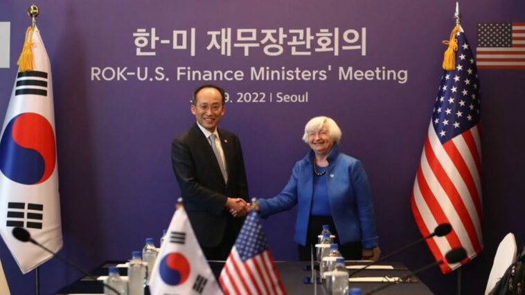 Corea del Sur y EE. UU. acuerdan implementar medidas de liquidez si es necesario