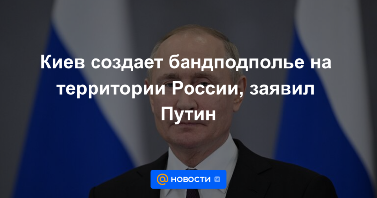 Kyiv está creando una clandestinidad de bandidos en Rusia, dijo Putin