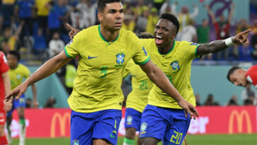 Con gol de Casemiro, Suiza mete a Brasil en octavos del Mundial