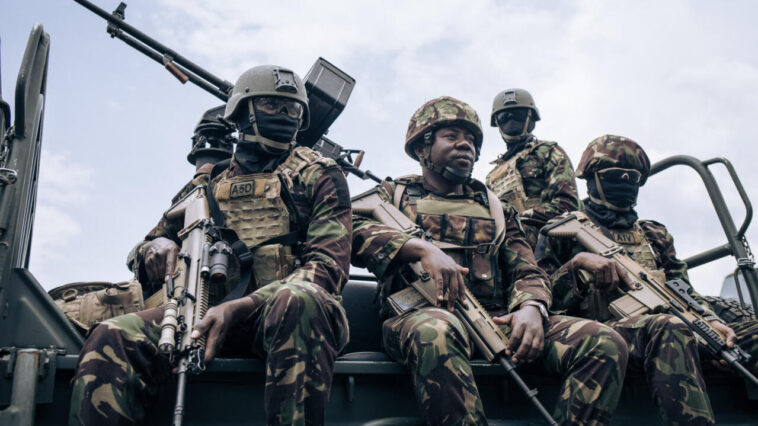 Las fuerzas de mantenimiento de la paz de Kenia llegan a la volátil provincia de Kivu del Norte en la República Democrática del Congo