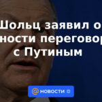 Scholz habló sobre la importancia de las negociaciones con Putin