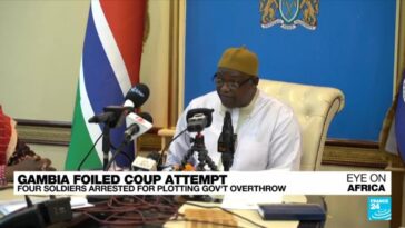 Gambia dice que ha frustrado un supuesto intento de golpe