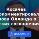 Kosachev comentó las palabras de Hollande sobre los acuerdos de Minsk