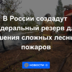 Rusia creará una reserva federal para extinguir incendios forestales difíciles