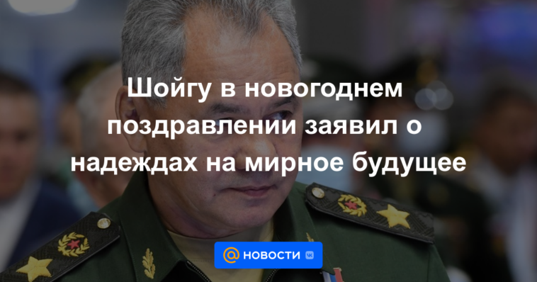 Shoigu en los saludos de Año Nuevo anunció la esperanza de un futuro pacífico