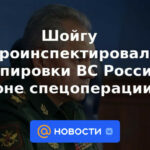 Shoigu inspeccionó grupos de las Fuerzas Armadas Rusas en la zona de operaciones especiales