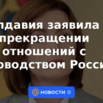 moldavia anunció la terminación de las relaciones con el liderazgo de rusia