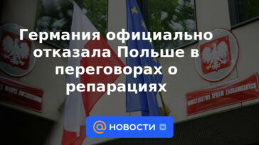 Alemania niega formalmente a Polonia que negocie reparaciones