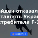 Biden se negó a suministrar a Ucrania cazas F-16
