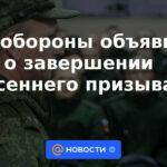 El Ministerio de Defensa anunció el fin del draft de otoño.