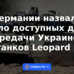En Alemania, llamó la cantidad de tanques Leopard disponibles para transferir a Ucrania