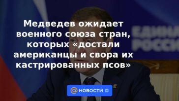 Medvedev espera una alianza militar de países que "atraparon a los estadounidenses y una manada de sus perros castrados"