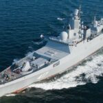 La fragata Almirante Gorshkov de Rusia participó en los simulacros conjuntos