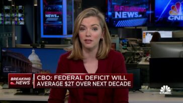 CBO dice que el déficit federal promediará $ 2 billones durante la próxima década, EE. UU. Alcanzará el límite de deuda entre julio y septiembre