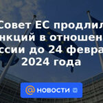 El Consejo de la UE prorroga las sanciones contra Rusia hasta el 24 de febrero de 2024