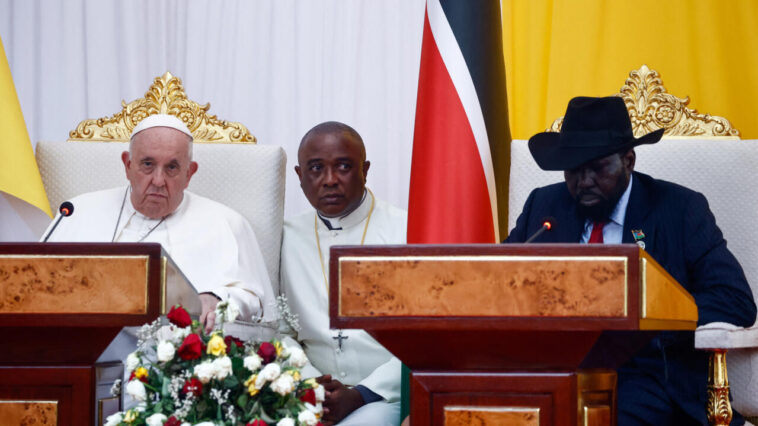 El Papa Francisco implora a los líderes de Sudán del Sur que pongan fin al derramamiento de sangre y las recriminaciones