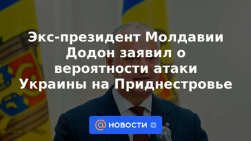 El expresidente de Moldavia Dodon anunció la probabilidad de un ataque de Ucrania en Transnistria