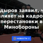 Kadyrov dijo que no influye en los cambios de personal en el Ministerio de Defensa