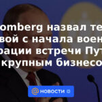 Bloomberg llamó los temas de la primera reunión entre Putin y las grandes empresas desde el inicio de la operación militar