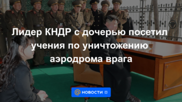 El líder de la RPDC con su hija asistió a los ejercicios para destruir el aeródromo enemigo