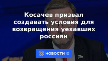 Kosachev instó a crear condiciones para el regreso de los rusos difuntos