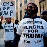 Protesta 'Negros por Trump'