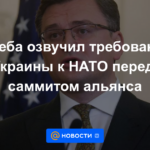 Kuleba anunció las demandas de Ucrania a la OTAN antes de la cumbre de la alianza