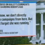La Casa Blanca responde al envejecimiento de Nikki Haley.