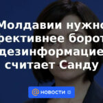 Moldavia necesita combatir la desinformación de manera más efectiva, dice Sandu