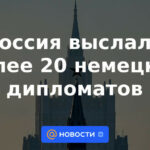 Rusia expulsó a más de 20 diplomáticos alemanes