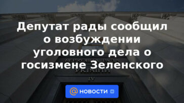 El diputado de la Rada anunció el inicio de una causa penal por la traición de Zelensky