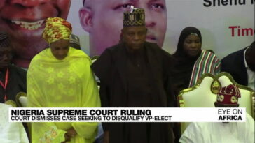 La Corte Suprema de Nigeria desestima el caso para descalificar al vicepresidente electo